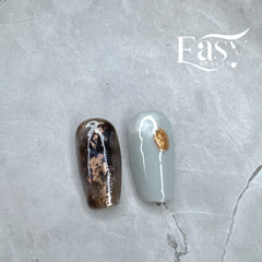 Mystic Marble - Gold Flecked Press-On Nails